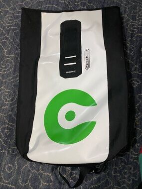 Ortlieb Velocity 25 Men's Roll-Top Backpack in White & Green